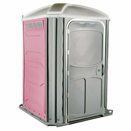 POLYJOHN PH03-1012 Comfort XL Pink Wheelchair Accessible Portable Restroom - Assembled 621PH031012
